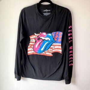 Rolling Stones Steel Wheels Neon Graphic Tee S